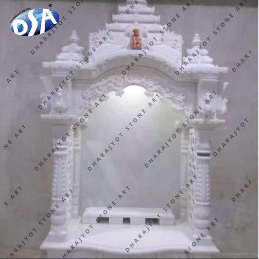 Handmade Decorative White Marble Temple