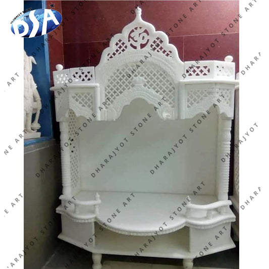 Handmade Home Decoration White Marble Temple