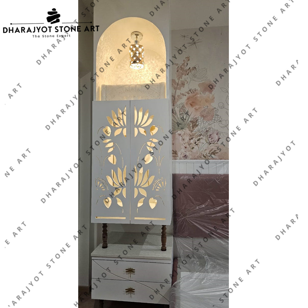 White Marble Hand Carving Home Decoration Temple