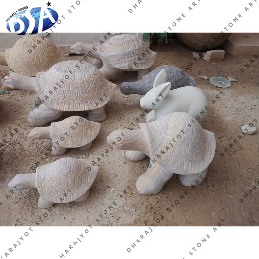 Outdoor Garden Decoration Stone Sculpture Tortoise Statue