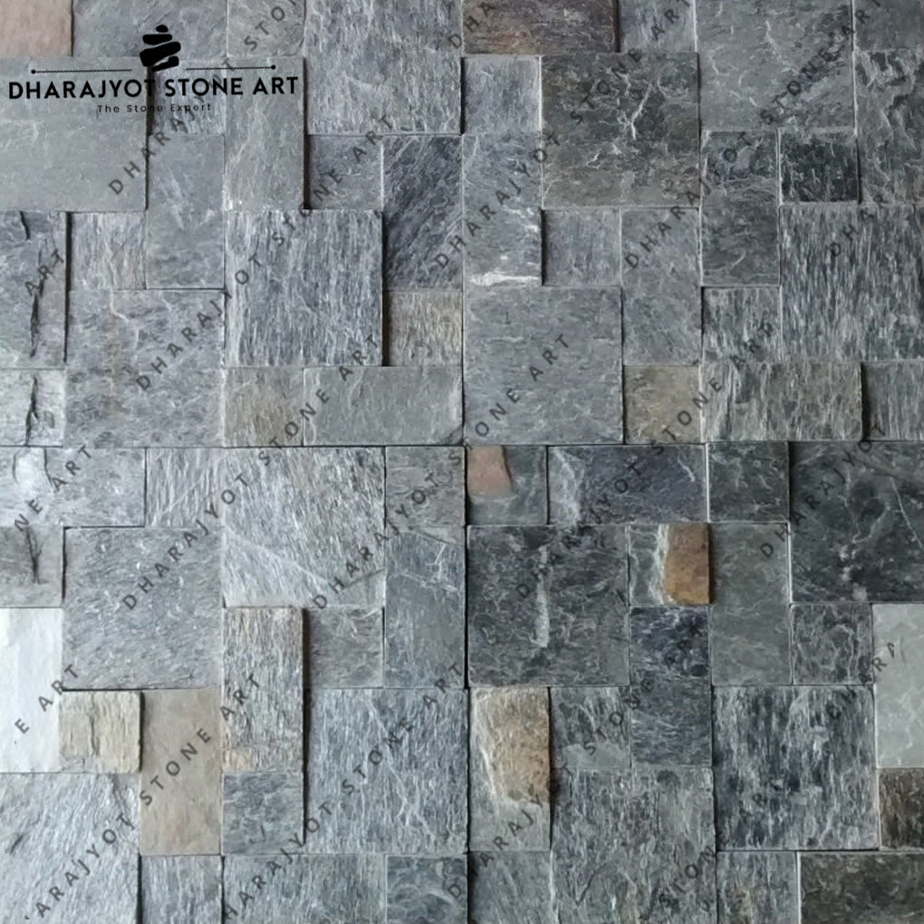 Black Stone Up And Down Mosaic