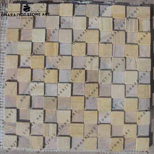 Mix-Colour Marble Up And Down Mosaic