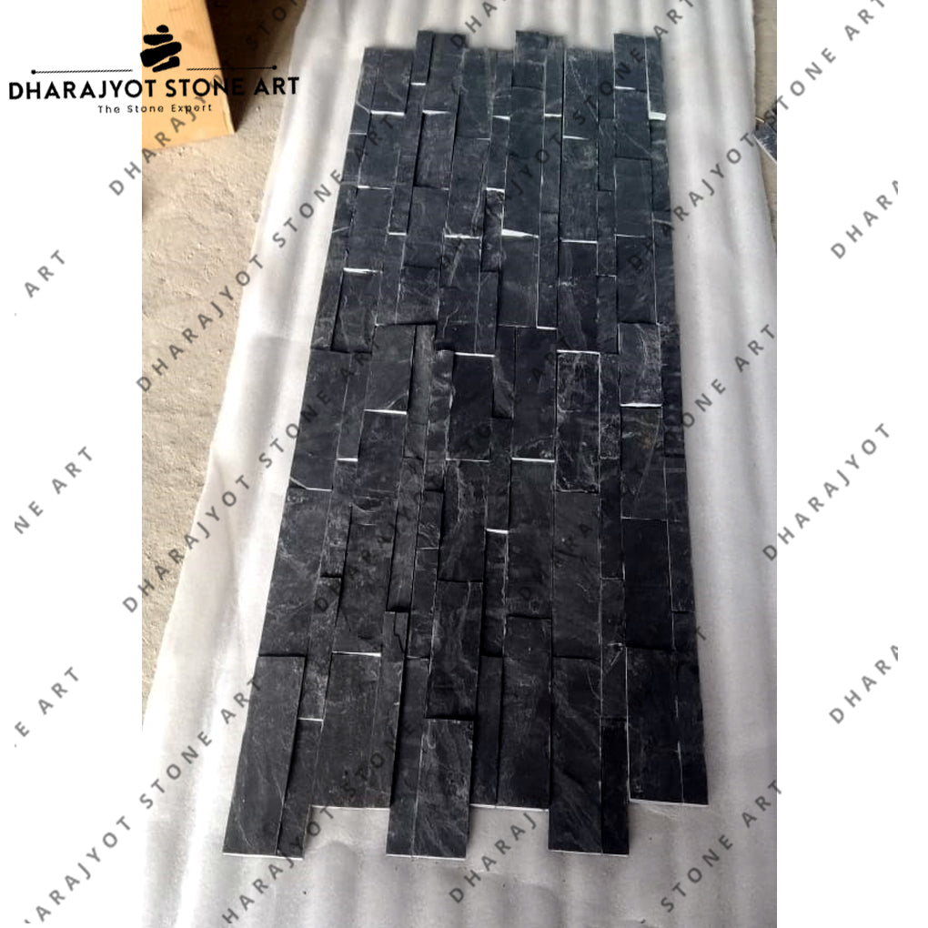 Decoration Natural Black Culture Stone Wall Cladding