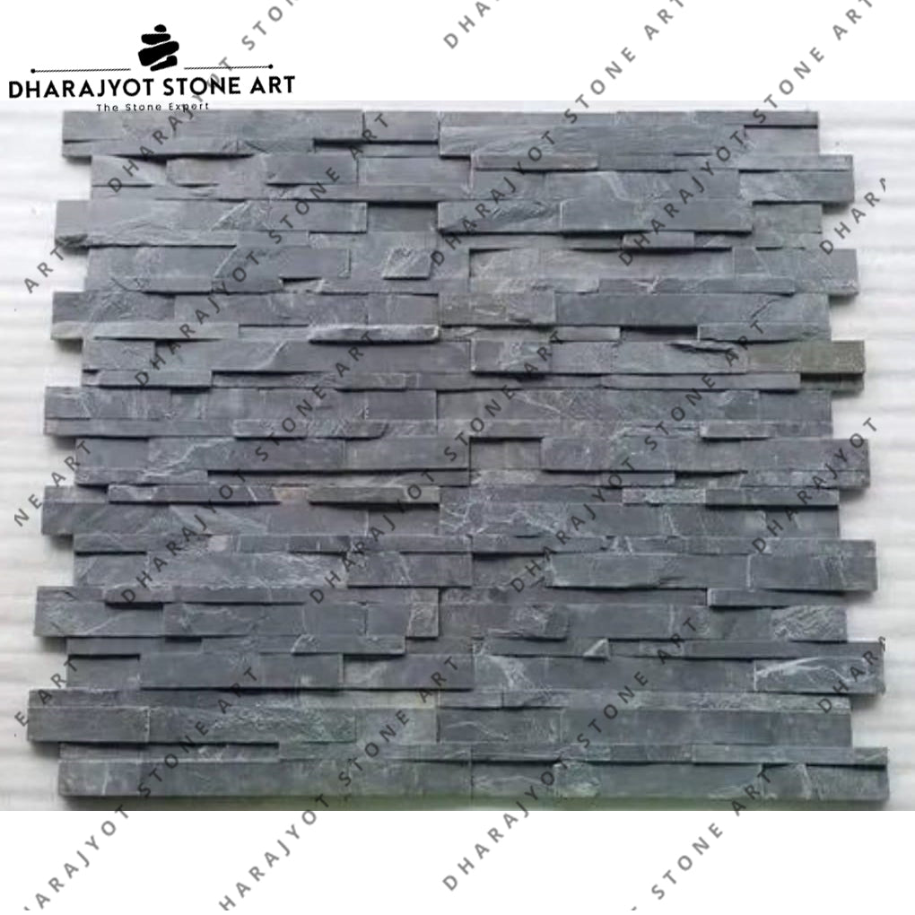 Black Slate Stone Exterior Wall Cladding