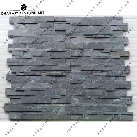 Black Slate Stone Exterior Wall Cladding