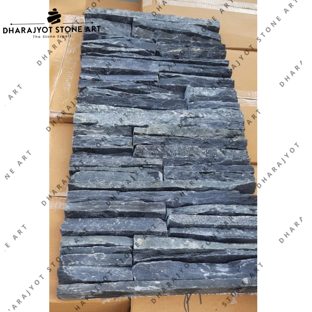 Outdoor Decoration Natural Split Black Color Wall Cladding