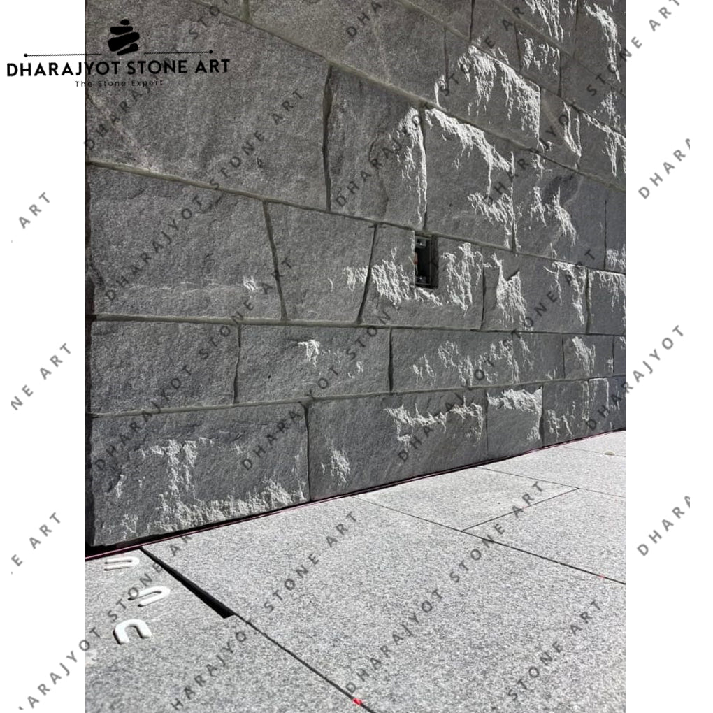 Luxury Homes Elegant Grey Granite Wall Cladding