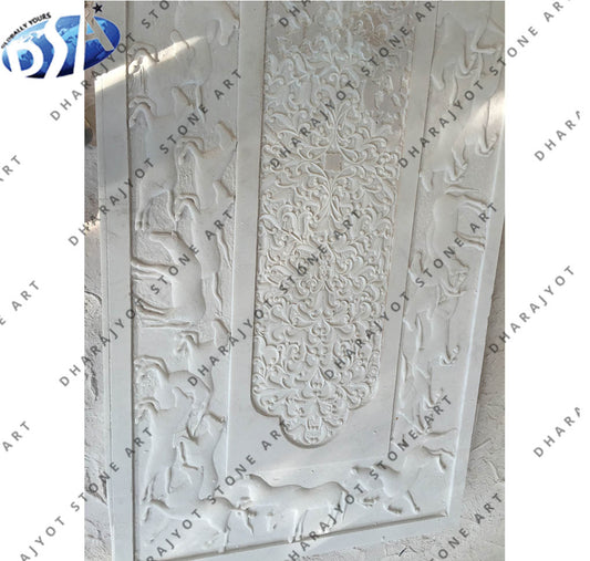 Modern Art Decoration Hand Carved Stone Wall Hanging