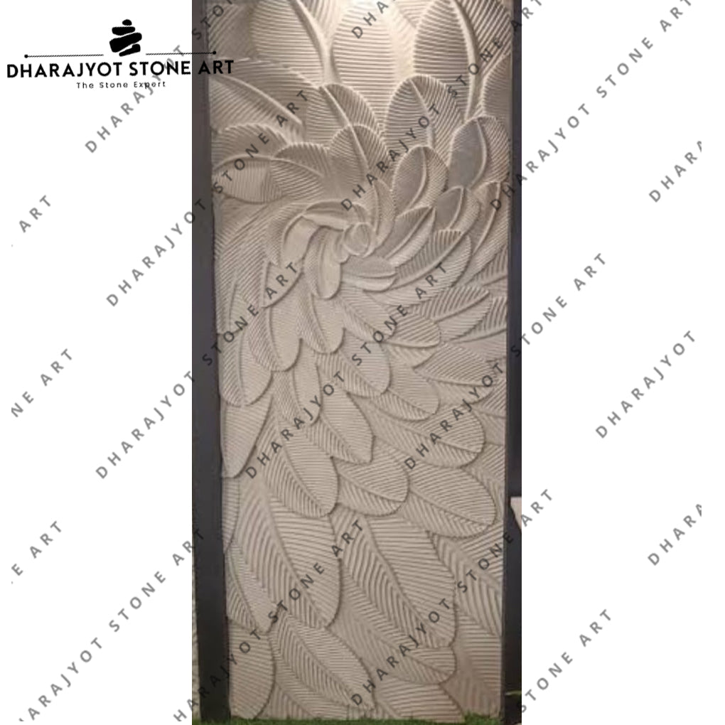 Home Decor Marble Stone Carving Wall Mural