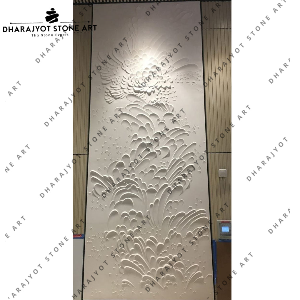 Elegant Flow Design Stone Wall Mural