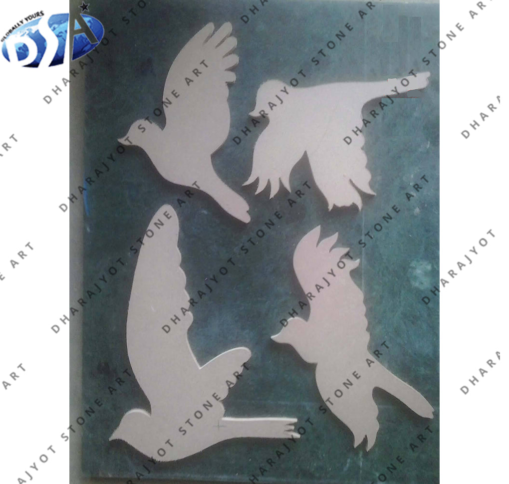 Modern Wall Art Handcrafted Flying Bird Silhouette Stone Wall Hanging