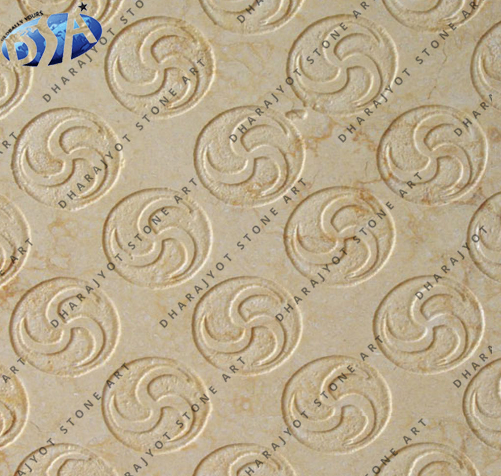 Elegant Natural Beige Marble Decorative Wall Panel