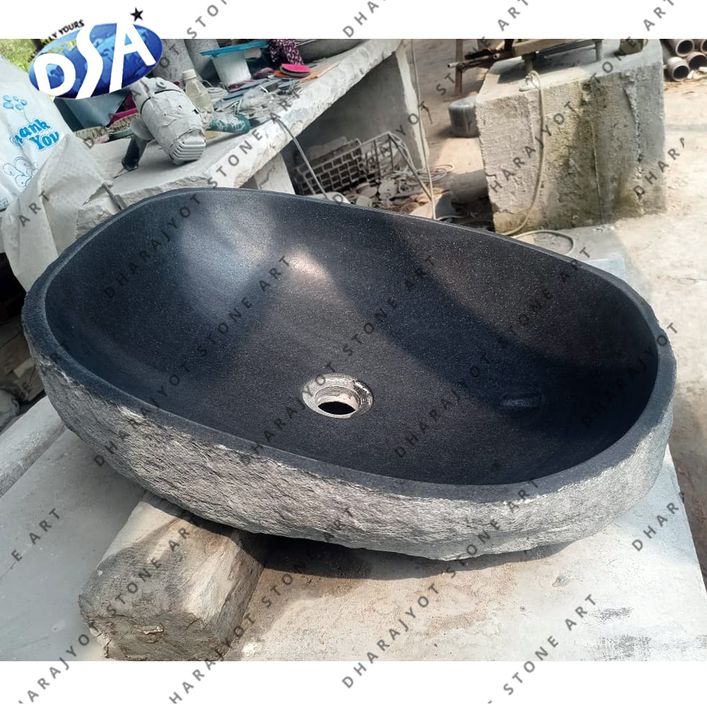 Irregular Shape Nature River Stone vanity Sinks