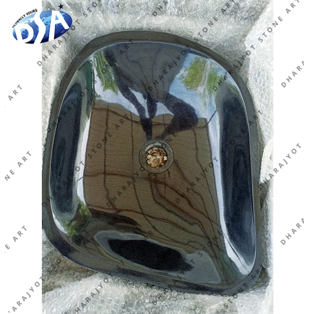 Black Marble Bowl Wash Basin Sink