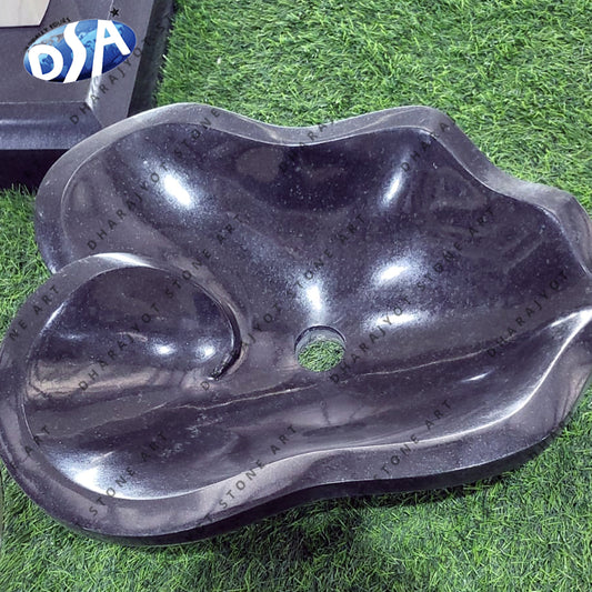 Modern Design Black Marble Spa Pedicure Bowls Basin