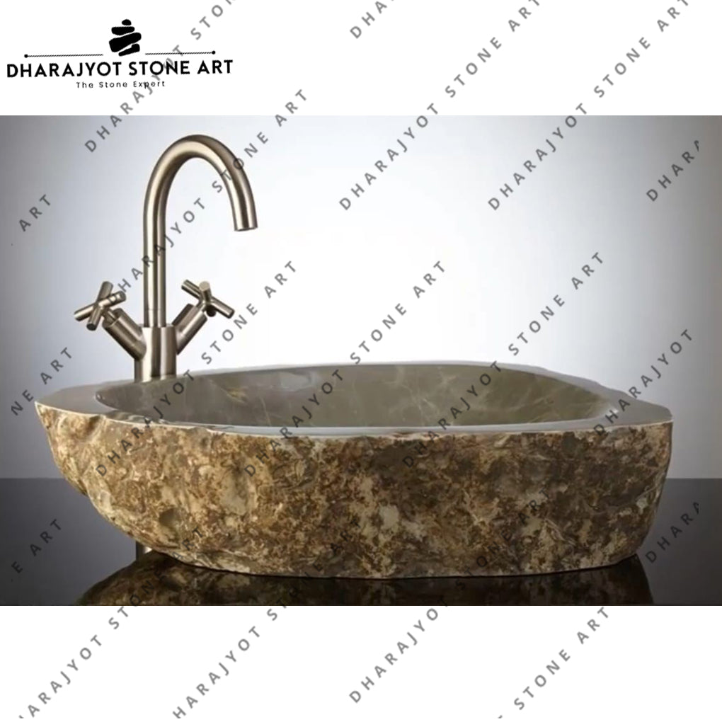Marble Stone Hand Wash Basin Bathroom