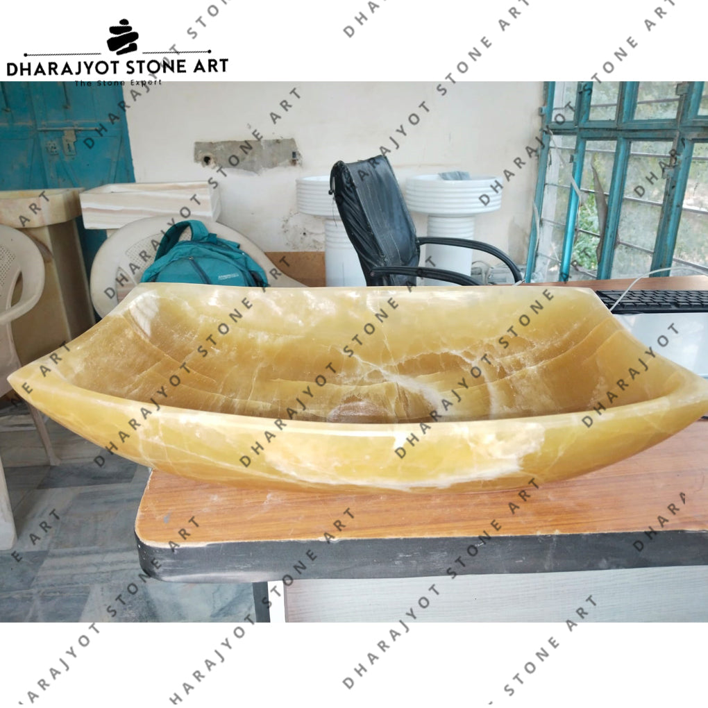 Natural Stone Custom Size Marble Wash Basin Countertop Sinks