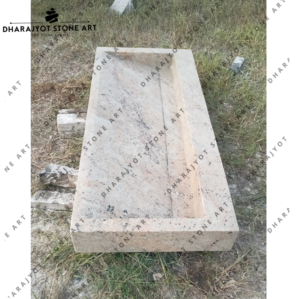 Natural Stone Rectangle & Oval Sinks for Luxury Bathrooms