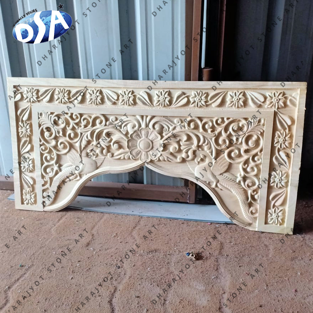 Sandstone Hand Carved Jalli Screen
