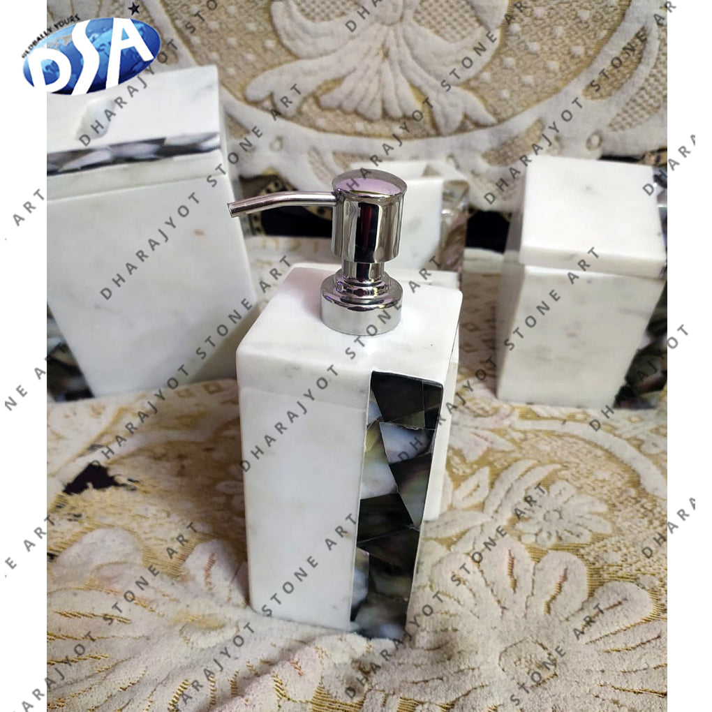 Modern Luxury Accessories Custom Stone Bath Set Bathroom Accessories For Home And Hotel