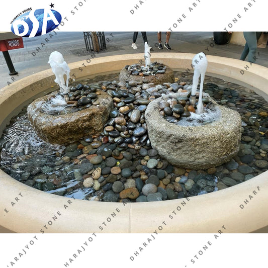Garden Decorative Natural Big Marble Water Fountains