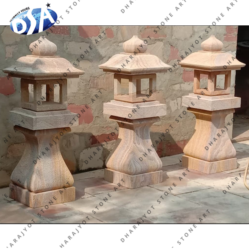 Pink Sandstone Antique Lamp