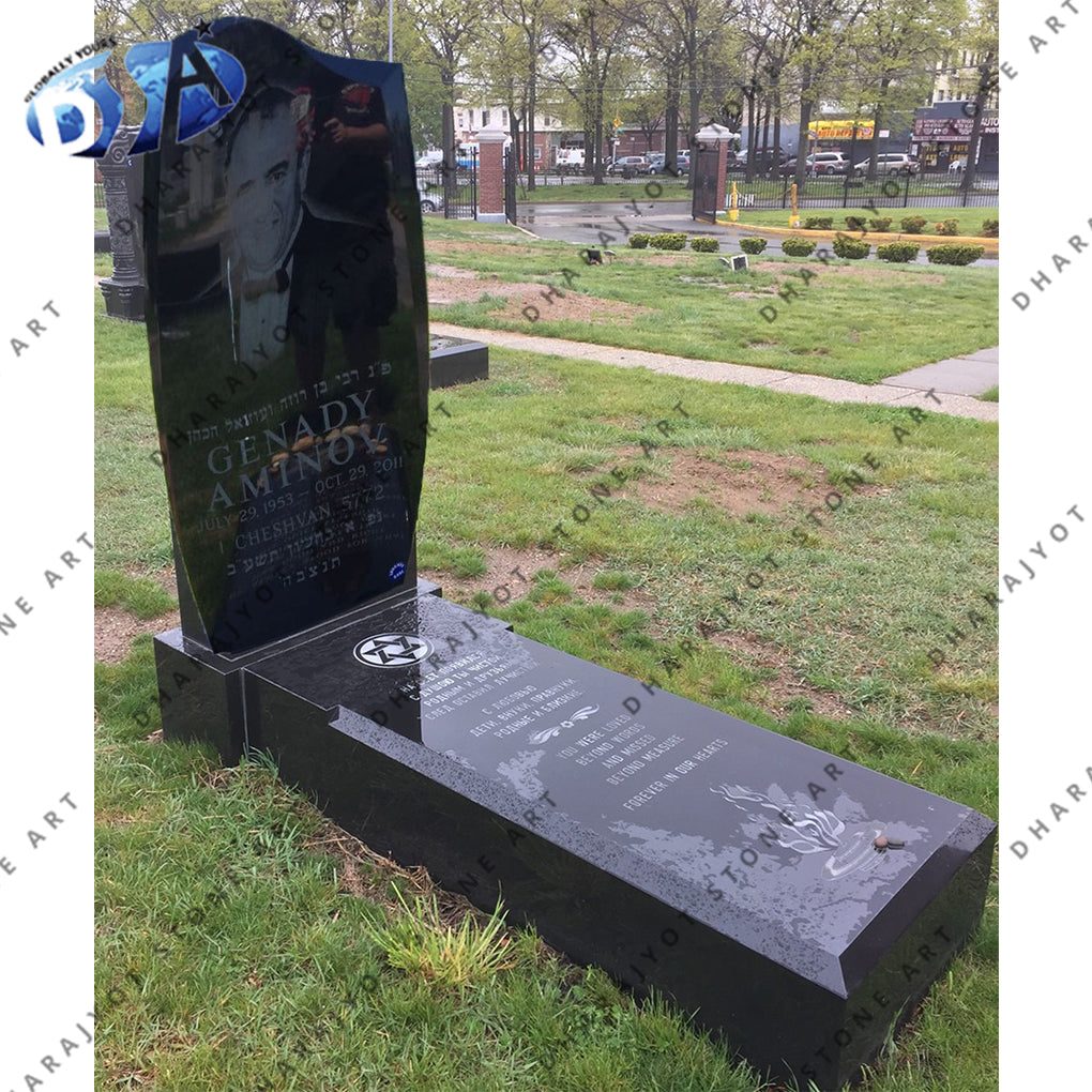 Black Granite Hand Carved Monument