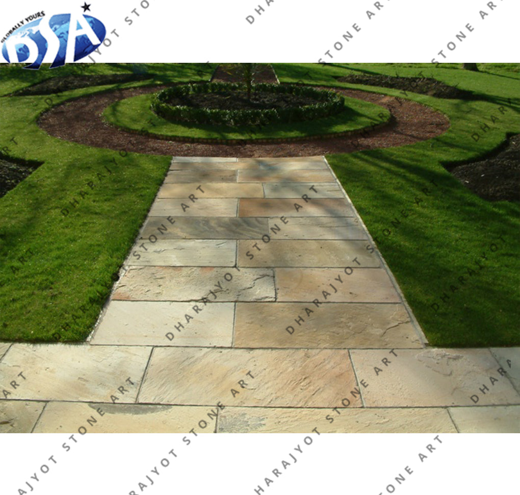 Natural Multicolor Sandstone Outdoor Floor Decor