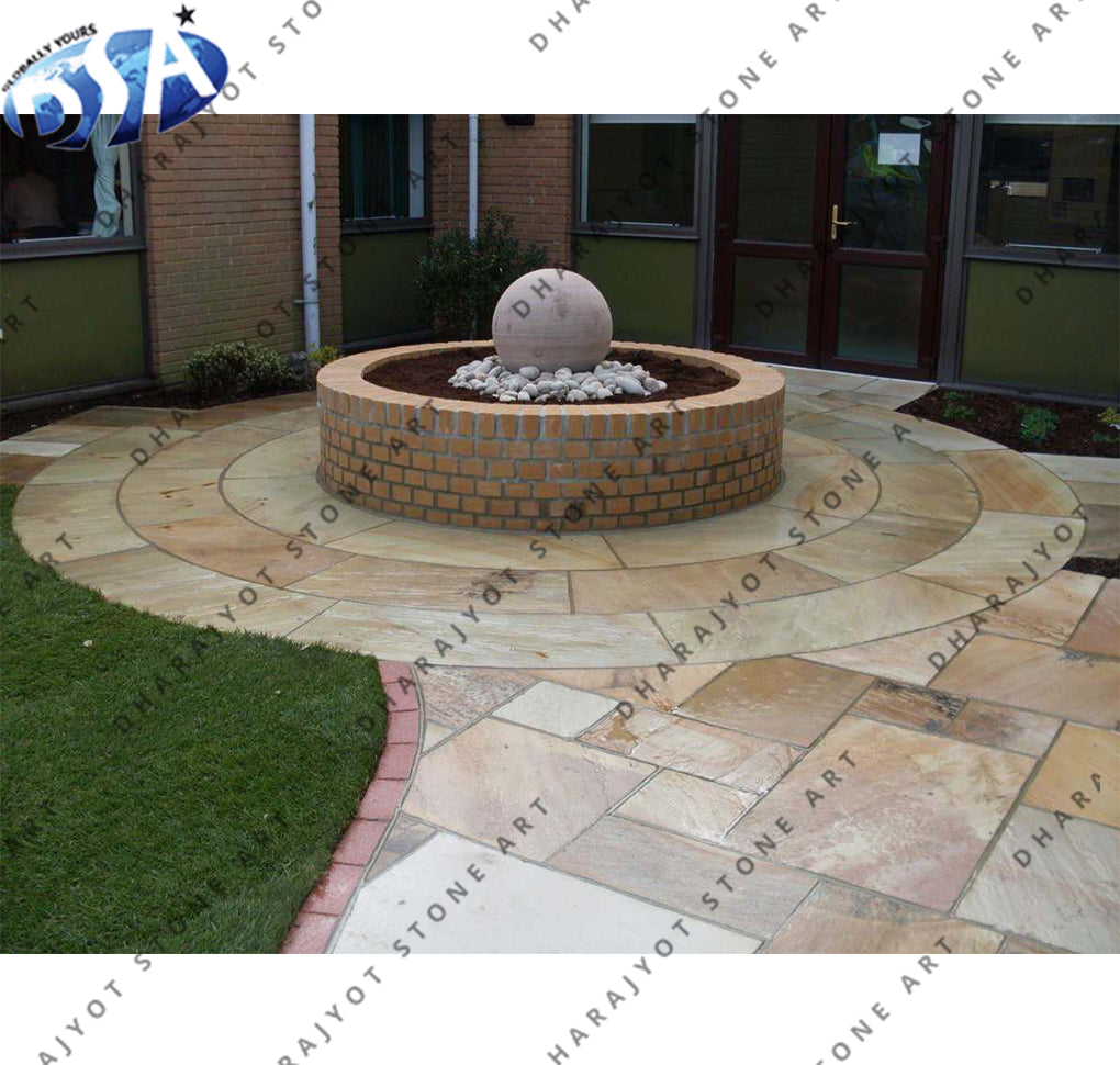 Natural Multicolor Sandstone Outdoor Floor Decor