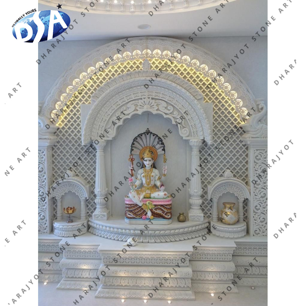 Buy White Marble Temple Online In India Dharajyot Stone Art