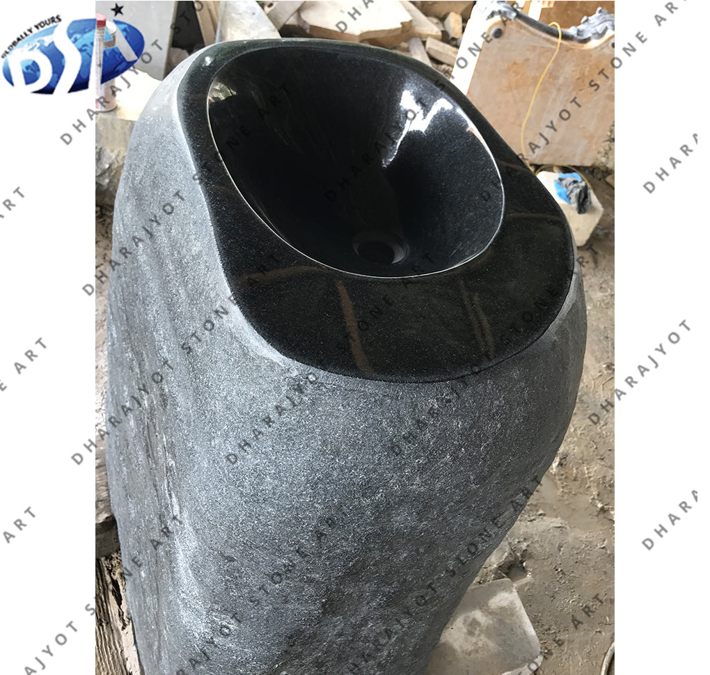 Black Granite Antique Standing Washbasin