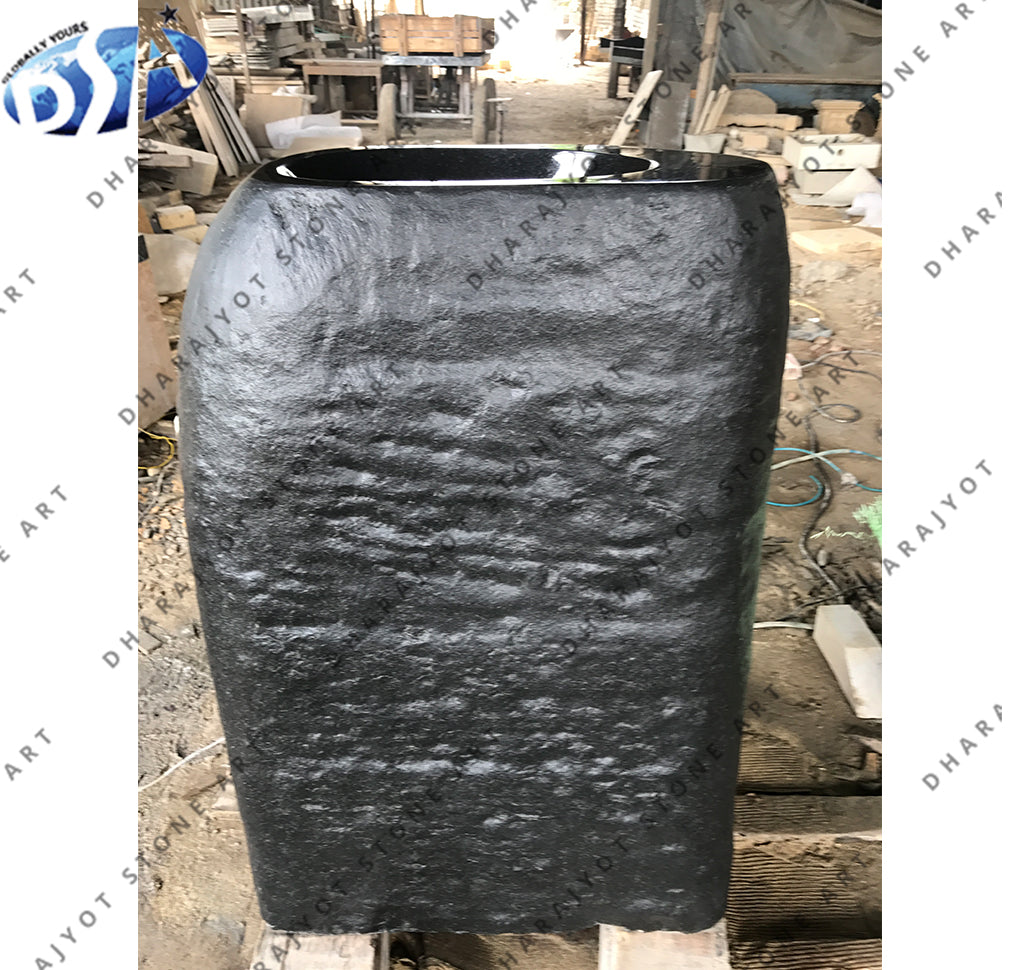 Black Granite Antique Standing Washbasin