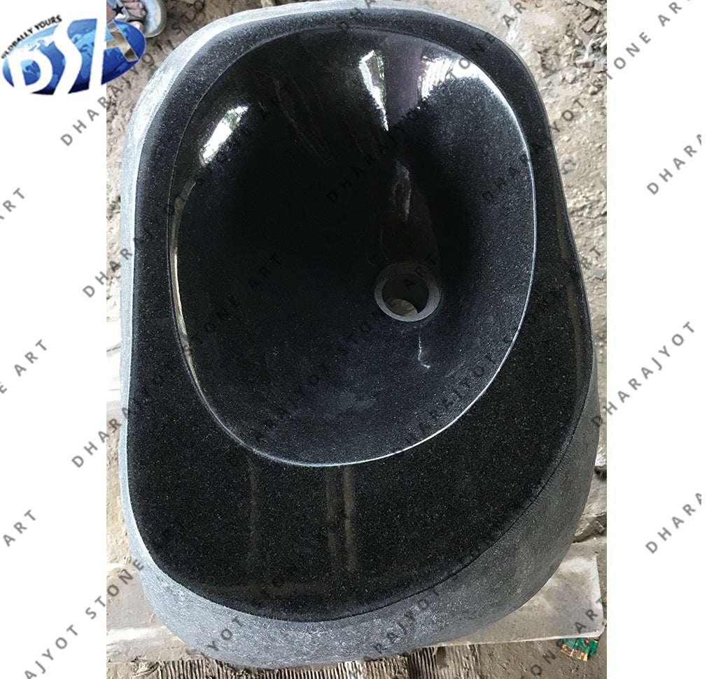 Black Granite Antique Standing Washbasin