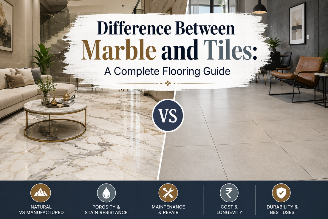 Difference Between Marble and Tiles: A Complete Flooring Guide