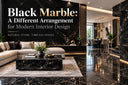 Black marble a different arrangement for modern interior design