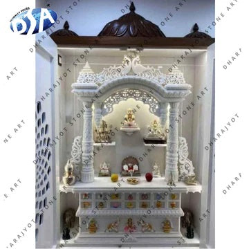 Top 10 Stunning Marble Pooja Room Design Ideas