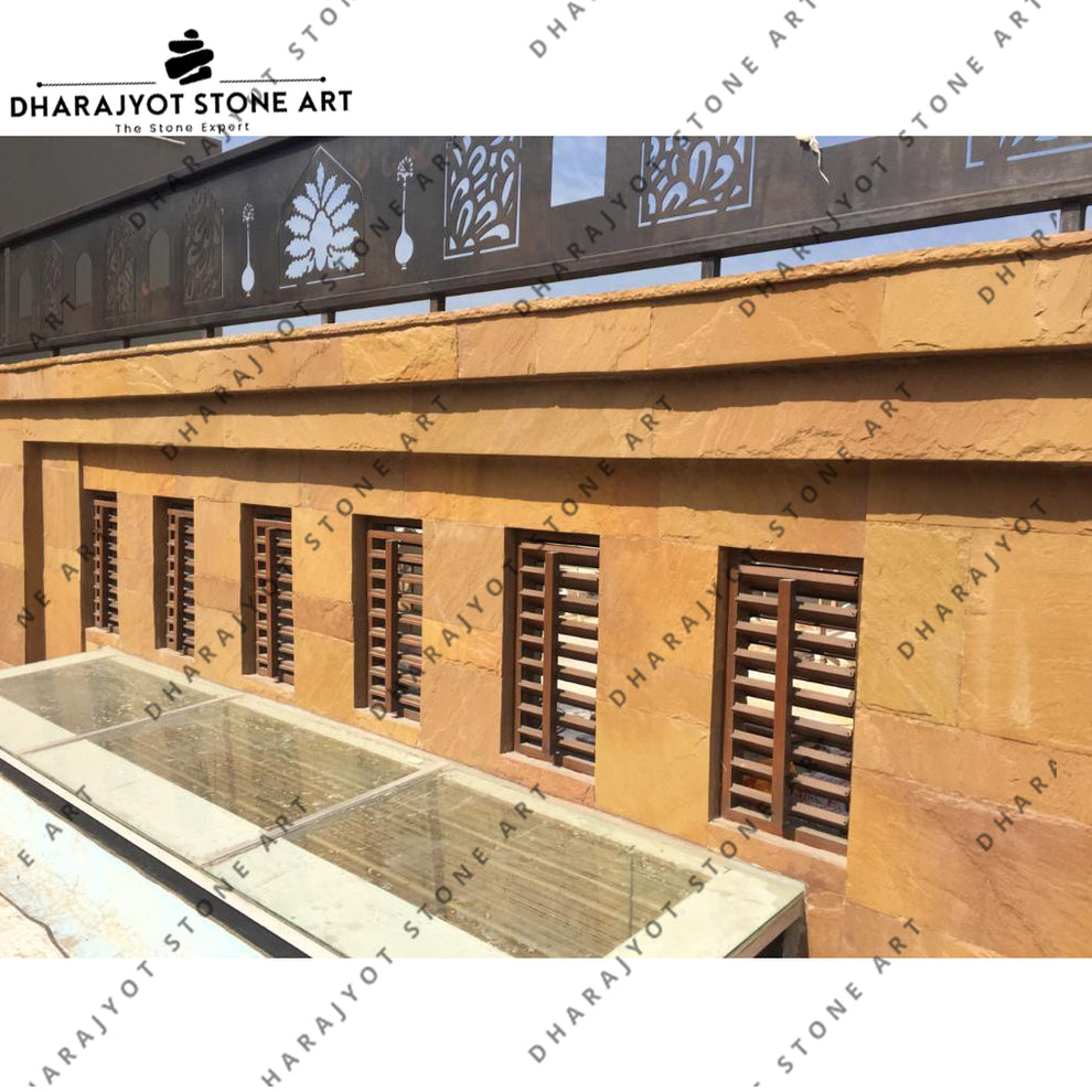 Decorative Cultural Stone Yellow Sandstone Wall Cladding – Dharajyot ...