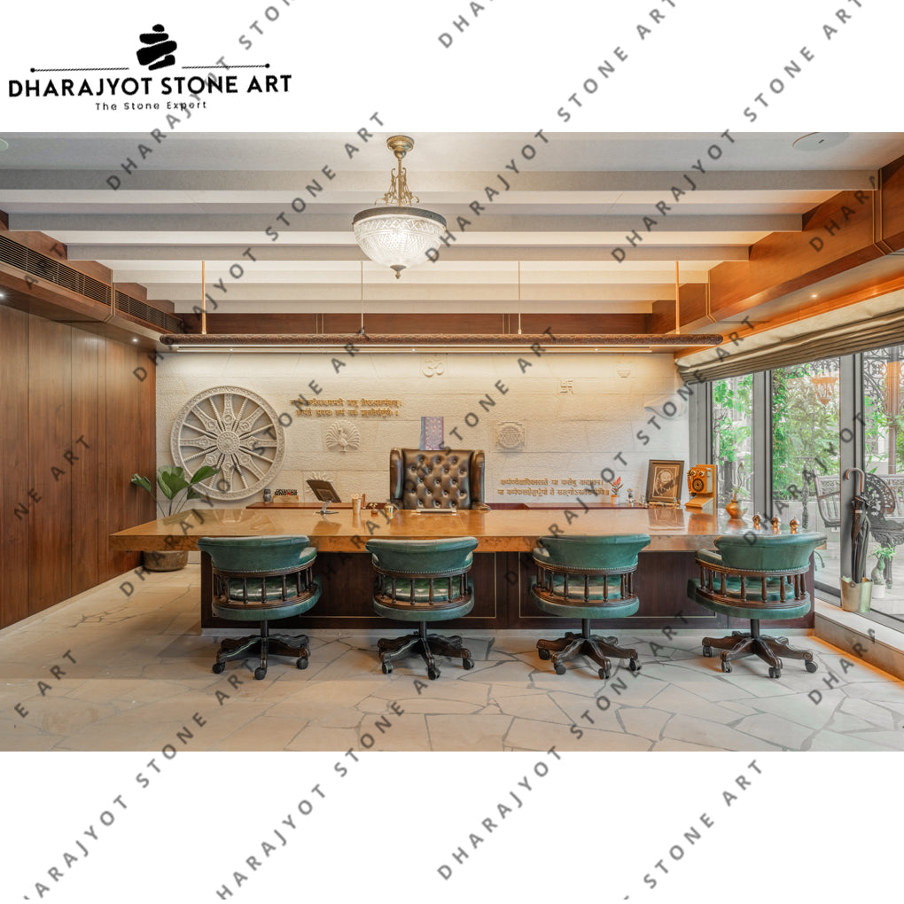 Modern Large Rectangle Conference Room Brass Table