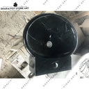 Black Granite Oval Table Top Washbasin Sink