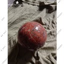 Elegant Blending Natural Red Stone Marble Decorative Ball