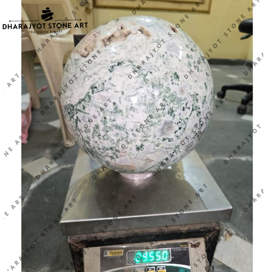 Elegant Natural Marble Stone Sphere Crafted Ball