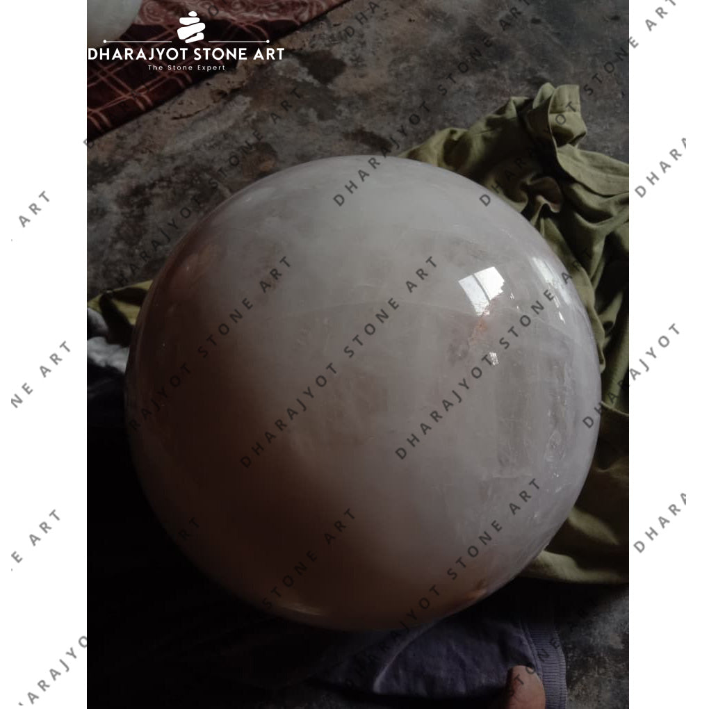 Elegant White Marble Stone Sphere Ball