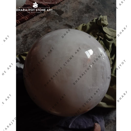 Elegant White Marble Stone Sphere Ball