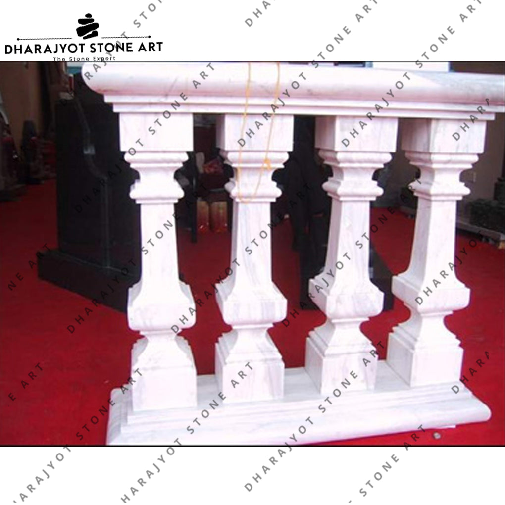 Exterior Marble Handrail Balusters – Dharajyot Stone Art