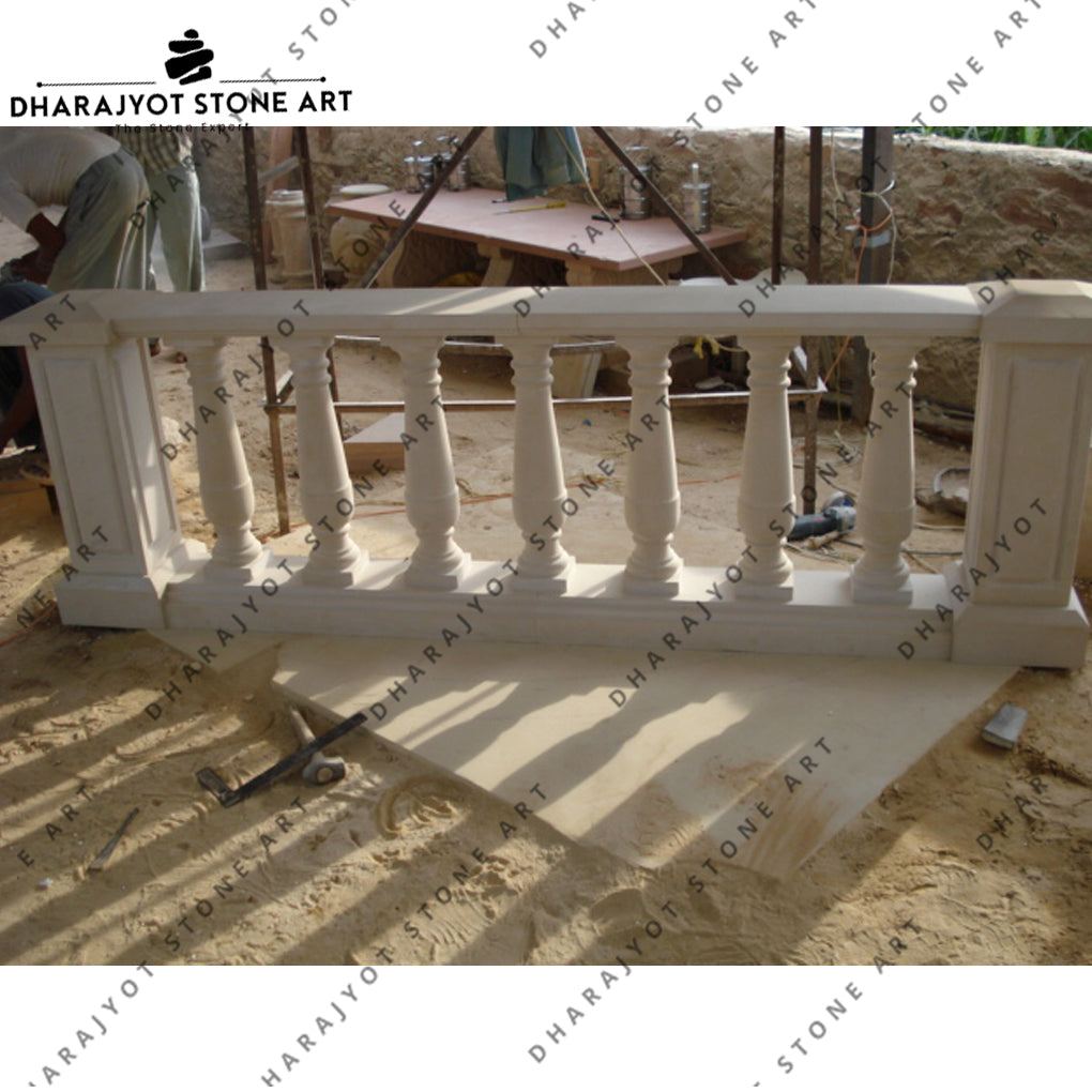 Exterior Sandstone Hand Rail Balusters – Dharajyot Stone Art