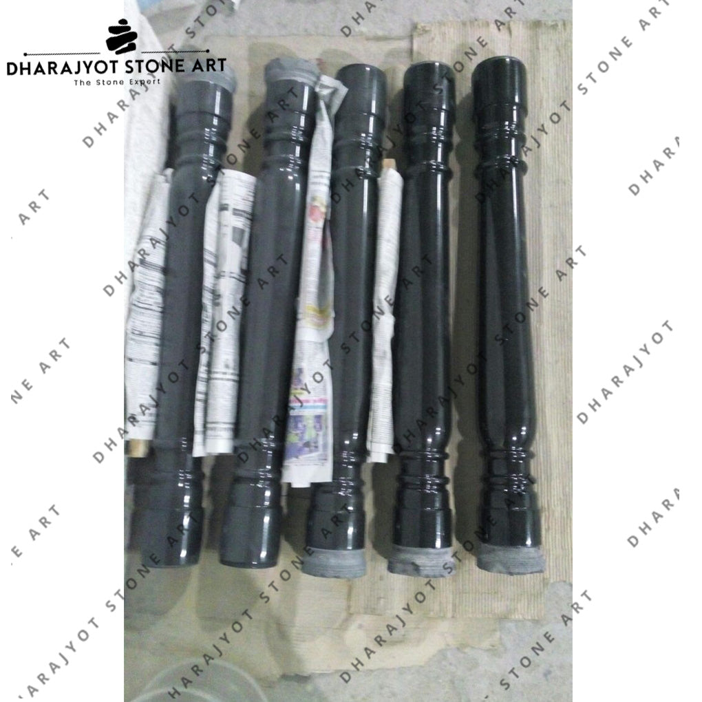 Classic Black Stone Railing Balustrade