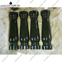 Handcrafted Black Natural Stone Railing Balustrade