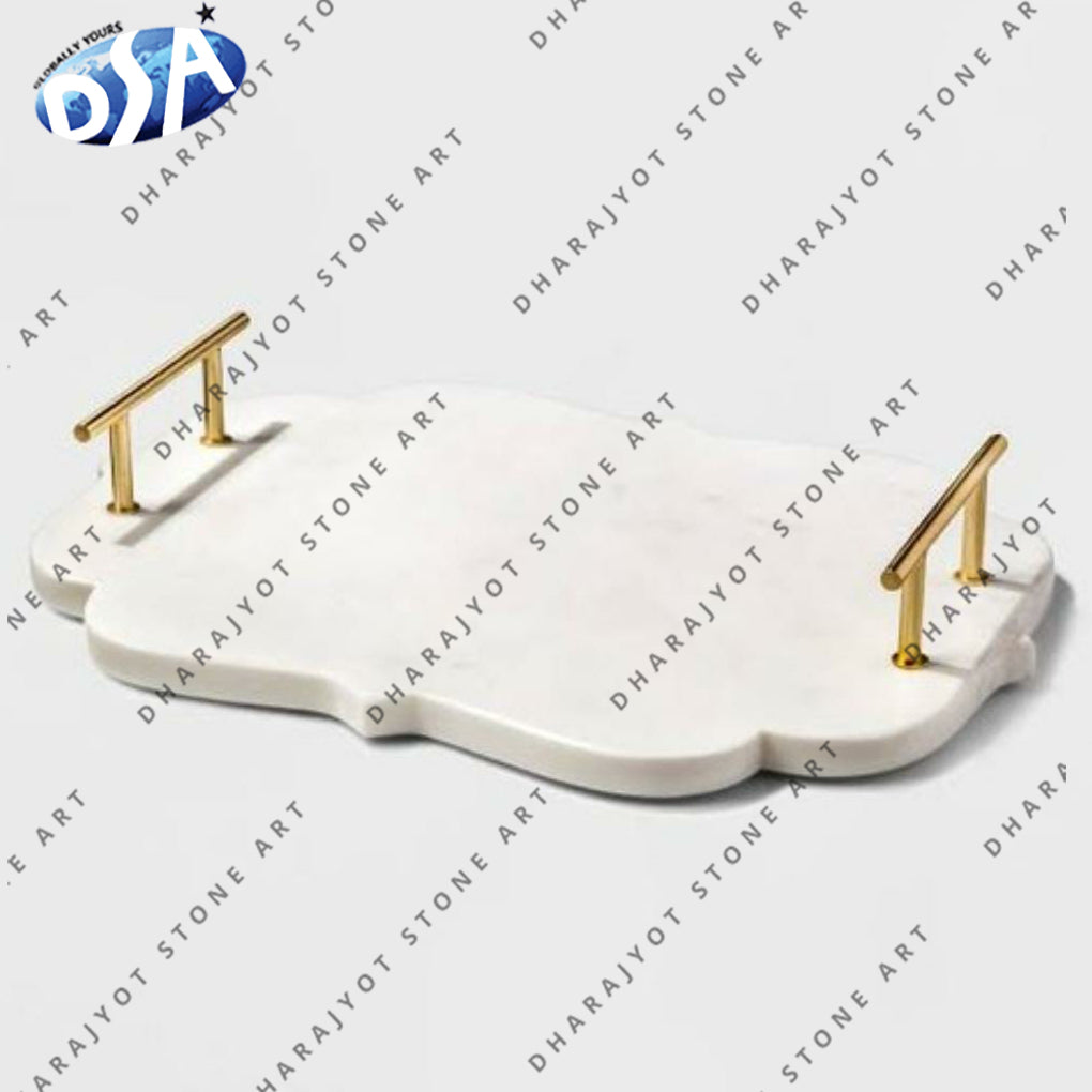 Luxury Carrara White Marble Storage Box Rectangle Tray With Lid Marble Box