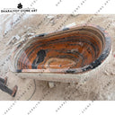 Hand-Carved Freestanding Natural Stone Bathtub