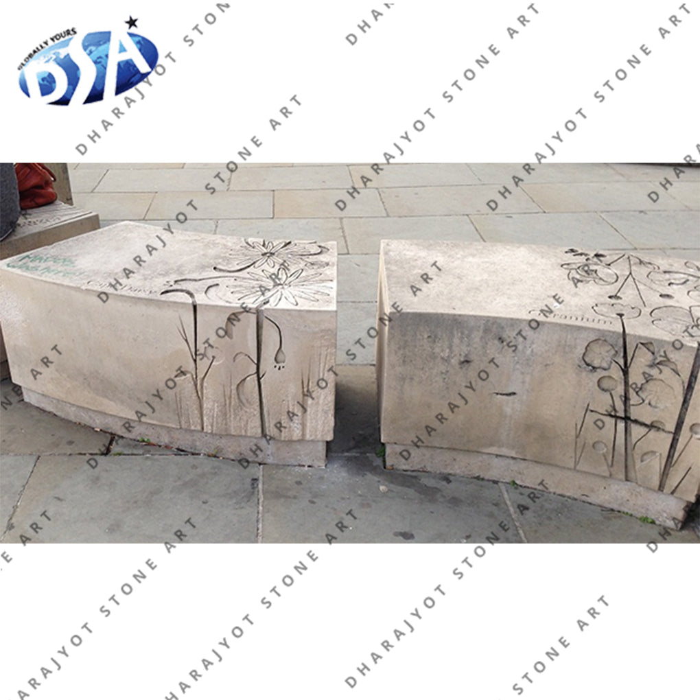 Customized Outdoor Stone Bench